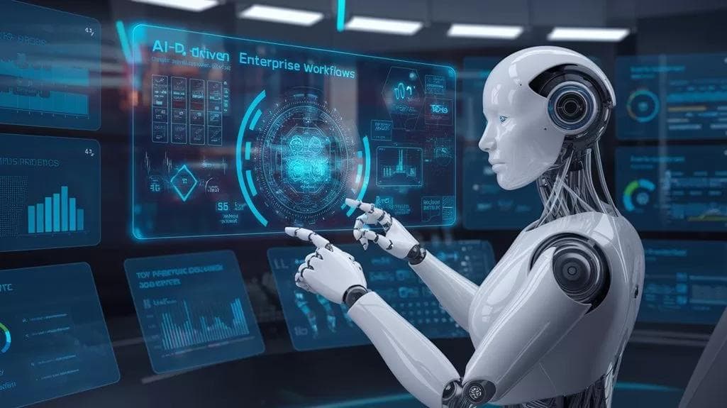 An AI system operating an enterprise workflow dashboard, the way IntellectAI runs its own business